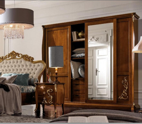 Schlafzimmer Šatník Dřevěný nábytek Baroko Nový Klasický šatník Skříně