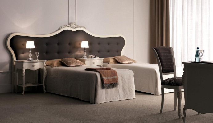 Hotelové zařízení 2x postele Design Moderní ložnice Luxusní nábytek 2dílná sada