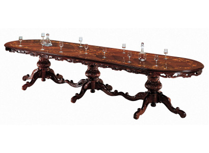 Jídelní stoly Dřevěný návrh stolu Dřevěný nábytek Jídelní stůl Královský masivní nábytek