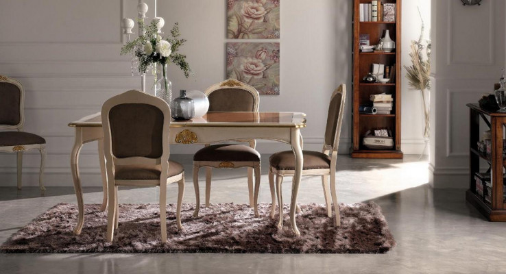 Garnitur stůl jídelní sada 5ks. Stoly jídelní sada jídelní stůl 4 x židle Set skupina.