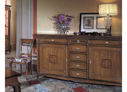 Side Low Board skříň obývací pokoj Regál Luxus Designer komoda Anrichte Neu