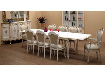 Klasická sada 2x židle s područkami 6x židlí sada židlí jídelní skupiny nová