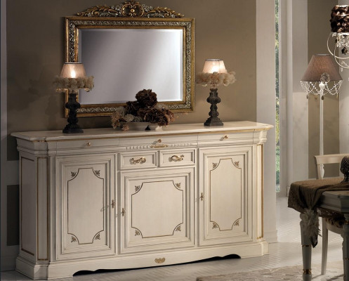 Design komoda nábytek sideboard Klasický Obývací pokoj Dřevo Skříň Luxus Itálie