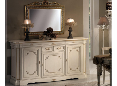 Design komoda nábytek sideboard Klasický Obývací pokoj Dřevo Skříň Luxus Itálie
