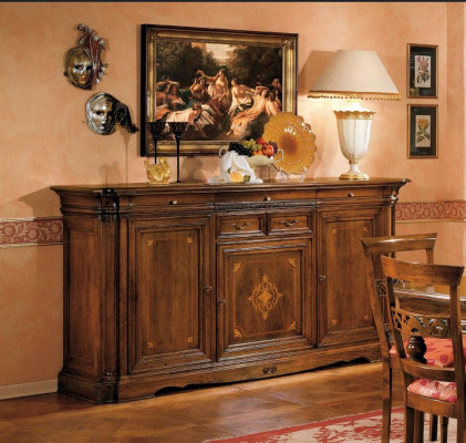 Nástavec Design Komoda Side Low Board Skříň Obývací pokoj Regál Dřevěné skříně