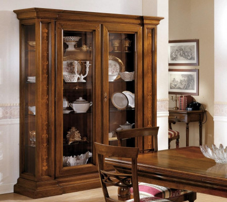 Vitrína se dvěma dveřmi, skříň, vitríny obývacího pokoje, design, skříň, nábytek, sklo, nový.