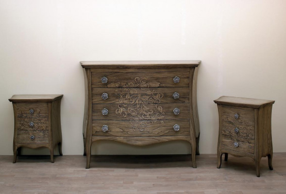 Komody Dřevěné skříně Výčep Nábytek Luxus Komoda Sideboard Skříň Itálie