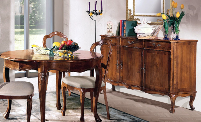 Skříň Obývací pokoj Regál Luxus Dřevo Design Komoda Bufet Strana Hnědý Nábytek