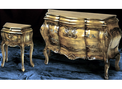 Komoda Dřevo Italský Styl Nábytek Luxus Komody Barokní Sideboard Itálie Nový