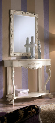 Stoly Konzole Stůl Vedle Ložnice Dřevo Zrcadlo + Konzolový stůl Komody