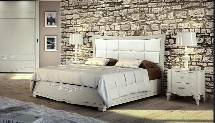 Postel polštář design luxus dvojlůžko pokoje dřevo moderní postelový rám nový