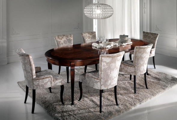 Luxus jídelní stůl Italský design nábytek Zařízení Stoly Masivní dřevěný stůl Nový