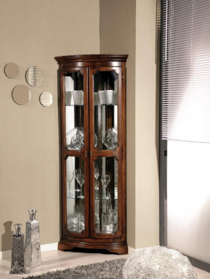 Rohová vitrína Komody Vitríny Komody Skříně Nábytek Designer Barokní rokoko