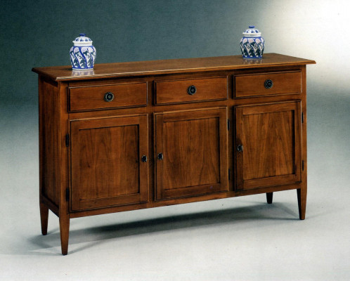 Komoda Sideboard Sideboards Masivní dřevo Skříň Nábytek Komody Hnědá