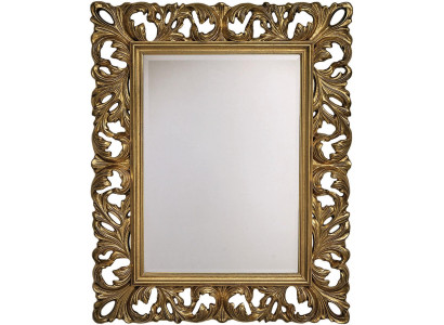 Klasický designový zrcadlo s rámem z pravého dřeva XXL 105x85.5 Zrcadlo Model 1577.