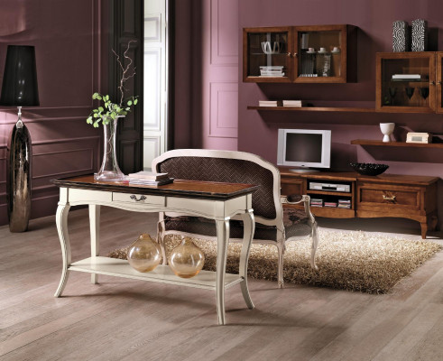 Konzolový noční stolek, noční stolek, moderní design, nábytek, dřevo, bílá, nový.