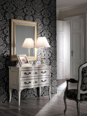 Komoda Dřevěná skříň Sideboard Italský nábytek Zařízení Komody