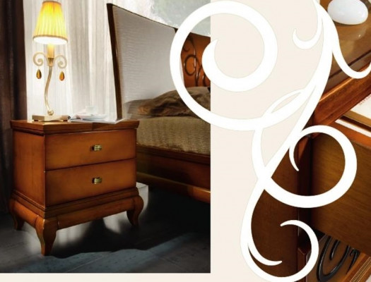 Noční stolek 2 zásuvky Konferenční stolek Noční stolek Komoda Konzole Dřevěný design