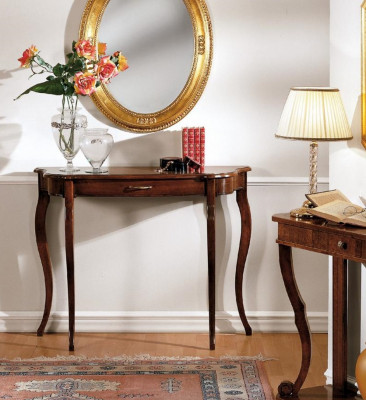 Konzolový stolek Design Dřevěný Stůl Konzole Skříň Luxus Stůl Skříň Konzole