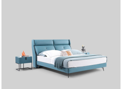 Postele Dvojité Hotelový Spací Pokoj Dřevo Nový 180x200cm Lůžko Polštář Design