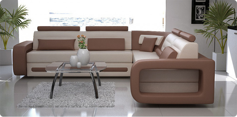 Rohová pohovka Čalouněná pohovka Kožená rohová pohovka Obývací stěna L-tvaru Garnitury