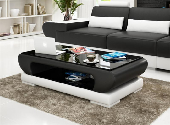 Design skleněný stůl kožená pohovka stůl stoly sklo pohovka obývací stoly