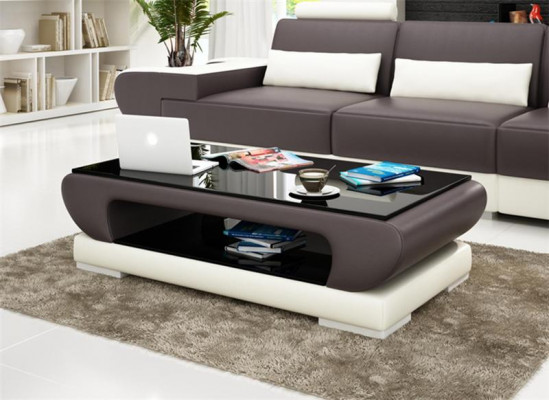 Design skleněný stůl kožená pohovka stůl stoly sklo pohovka obývací stoly