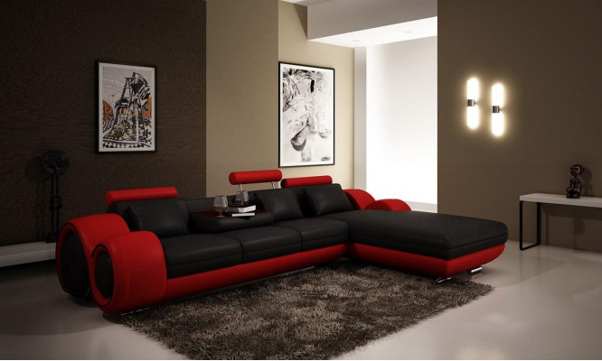 Ecksofa, pohovka, gauč, čalouněný obývací kout, kůže, rohové pohovky, soupravy