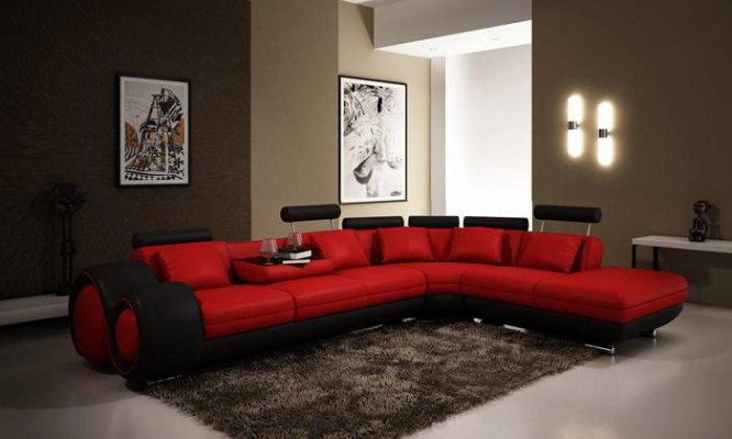 Sofa Rozkládací sedací souprava Pohovka Potah Obývací souprava Souprava v L tvaru Tkanina