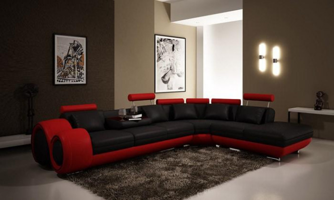 Sofa Rozkládací sedací souprava Pohovka Potah Obývací souprava Souprava v L tvaru Tkanina