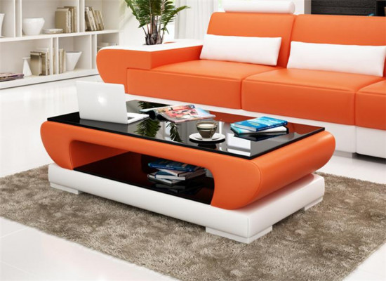 Design skleněný stůl kožená pohovka stůl stoly sklo pohovka obývací stoly