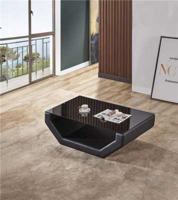 Elegantní luxusní stolky s skleněným designem pro pohovku, gauč, křeslo a stolky z kůže.