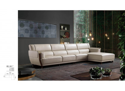 Eck-Sofa Polster Couch Designer Sitz Ecke Wohnlandschaft Leder Couchen