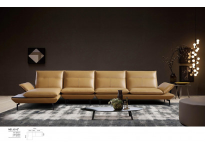 Eck Sitz Sofa Pohovka Návrhářský čalouněný rohový obývací kout Kožené pohovky
