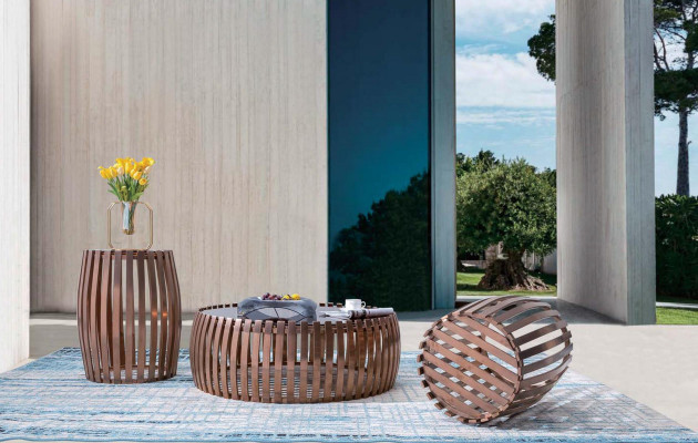 Couch Stůl Kulaté Stoly Kulatá Pohovka Kov Sklo Odkládací Designer