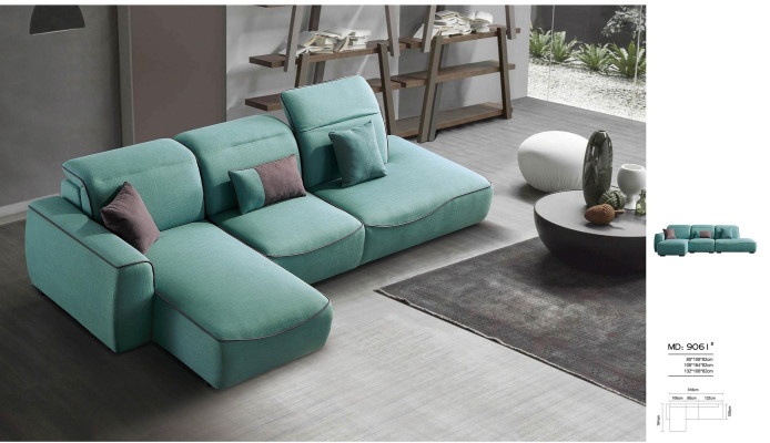 Italská designová rohová sedací souprava rohová lavice koutková textilní sedací souprava sofas
