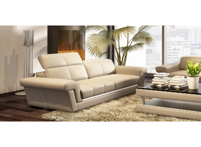 Kožená pohovka, gauč, moderní design s třemi sedadly - sofa Living Landscape 3 výrobku 5136_3ER.