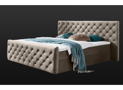 Chesterfield Samt postele manželská postel 160x200 Design postele Hotelové vybavení