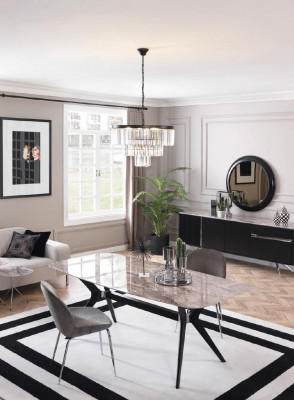 Luxus jídelna jídelní stůl loft design nábytek zařízení