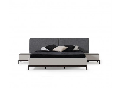 Moderní luxusní ložnicová sada postel + 2x noční stolek hotelový nábytek postele Loft