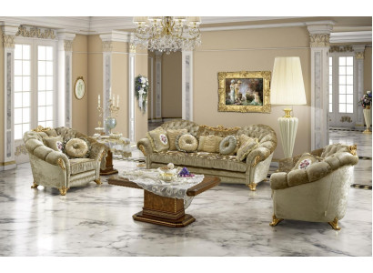 Sofa set 3+1+1 sedačky Pohovky Křesla Potahová souprava Nábytek Sedací soupravy Tkaniny Nové