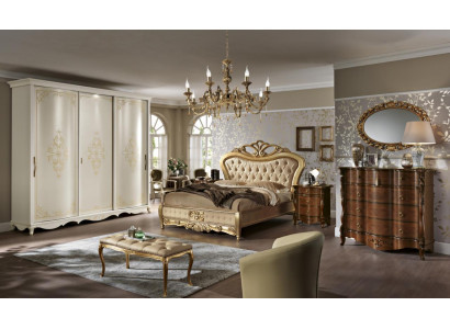 Postel Dvojlůžko Noční stolek Šatník Komoda Ložnice nábytek 5 kusů.