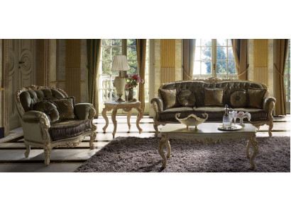 Sofa sestava 3+2 sedadla Design Potahová látka Relaxační Klasická Nově hnědá