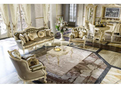 Sedací souprava 3+1+1 sezení Design Sofas Čalouněná pohovka Relax křeslo Pohovka Nový