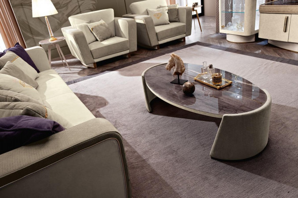 Pohovka 3+1+1 sedáků Set Design Sofas Polster Couchen Relax Moderní pohovka nová