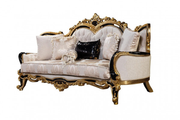 Chesterfield 3místná designová pohovka luxusní čalouněné sedací soupravy tkaniny Textil vzor