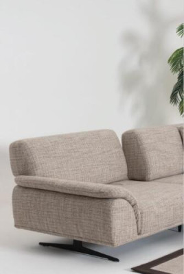 Obývací pokoj Pohovka 3 místa Design Luxus Podavač Couch Moderní Pohovky 250 cm