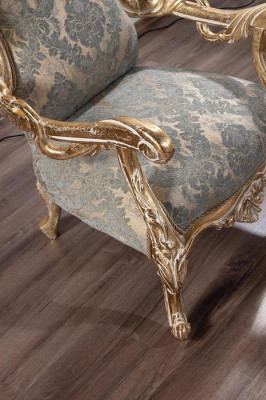 Sofa set Klasické luxusní sedací soupravy s křeslem pro obývací pokoj 3+1 Chesterfield.