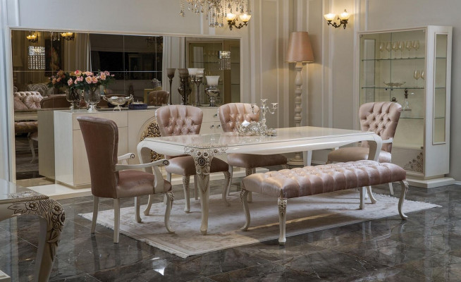 Hocker polstrované sezení design textilie relaxa luxusní lavice látka Chesterfield