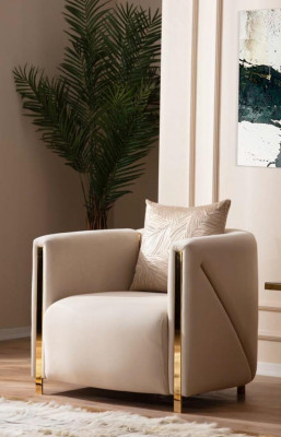 Křeslo potah sedadlo Design pohovka Křeslo Relaxovat Lounge Tkanina Luxus obývací pokoj